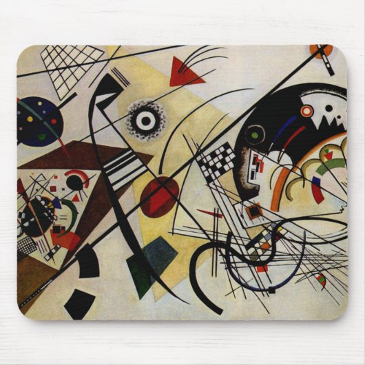 Kandinsky Transverse ungebrochene Linie Mousepad (Vorne)