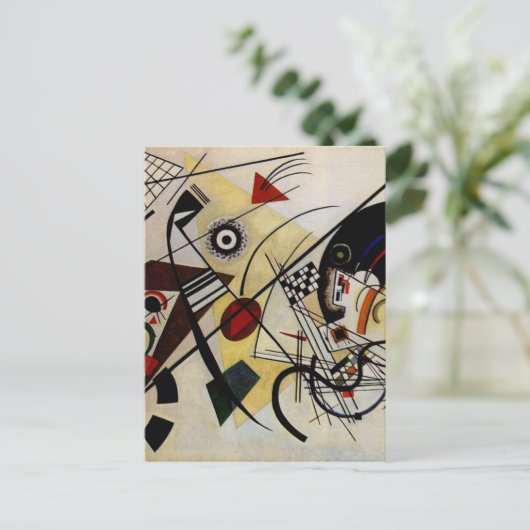 Kandinsky Transverse ungebrochene Linie Postkarte (Stehend Vorderseite)