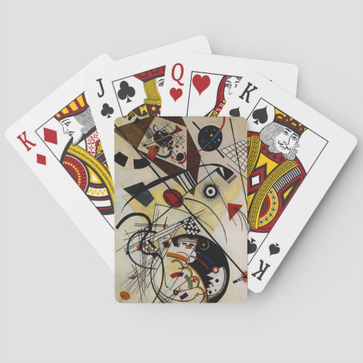 Kandinsky Transverse ungebrochene Linie Spielkarten (Rückseite)
