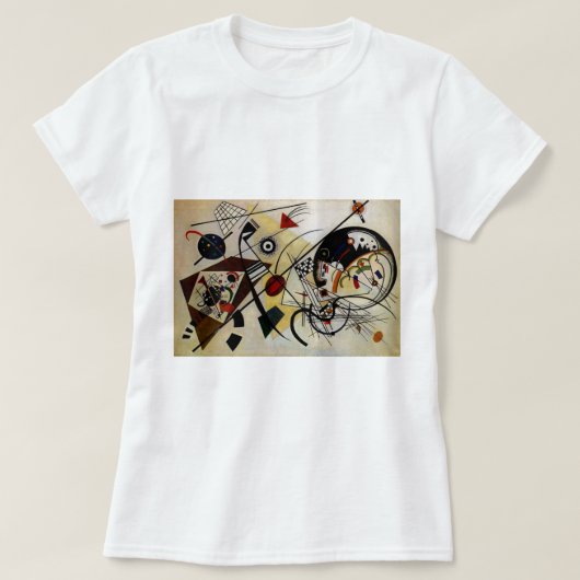 Kandinsky Transverse ungebrochene Linie T-Shirt (Design vorne)