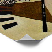 Kandinsky Transverse Unlimited Line Art Poster (Ecke)