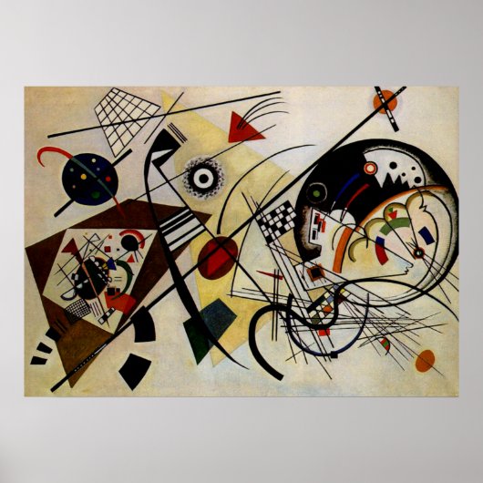 Kandinsky Transverse Unlimited Line Art Poster (Vorne)