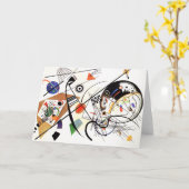 Kandinsky Tranverse Linie Gruß-Karte Karte (Gelbe Blume)