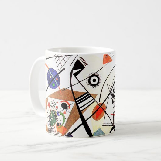 Kandinsky Tranverse Linie Tasse (Vorderseite Links)