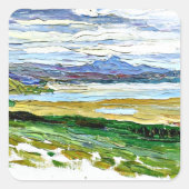 Kandinsky - Tunis, The Bay Quadratischer Aufkleber (Vorderseite)