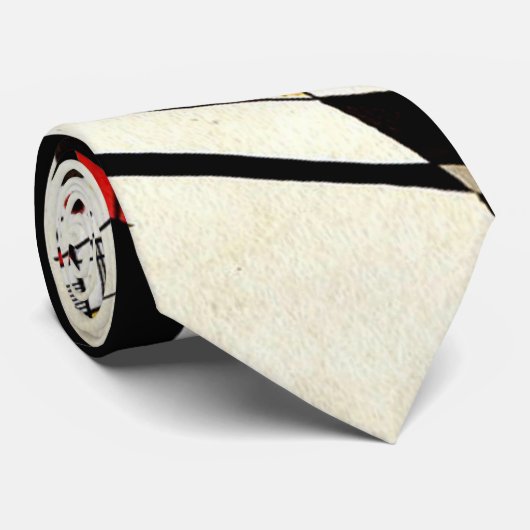 Kandinsky - Two Black Spots Krawatte (Gerollt)