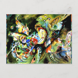 Kandinsky - übergestoßen postkarte