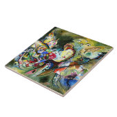 Kandinsky - unbehagliches, buntes Gemälde, Fliese (Seite)