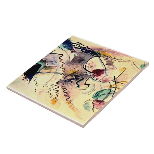 Kandinsky - Unbetitelte, 1913 Kunstwerke Fliese (Seite)