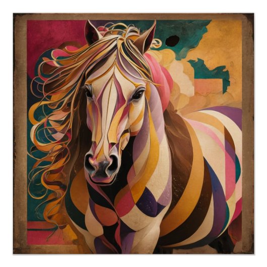 Kandinsky und Malevichs Pferd: Ein geometrischer M Poster (Vorderseite)