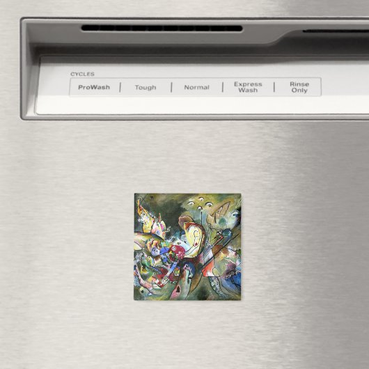 Kandinsky - unruhige, abstrakte Kunst Magnet (In Situ (Geschirrspüler))