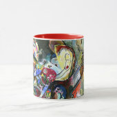Kandinsky - unruhige, abstrakte Kunst Tasse (Zentrum)