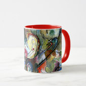 Kandinsky - unruhige, abstrakte Kunst Tasse (VorderseiteRechts)
