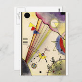 Kandinsky - Verbindung löschen, abstrakte Kunst Postkarte (Vorne/Hinten)