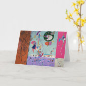 Kandinsky - Verschiedene Teile Karte (Gelbe Blume)