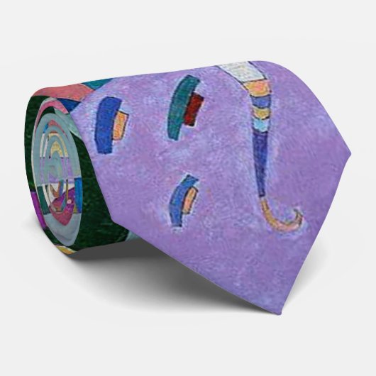 Kandinsky - Verschiedene Teile Krawatte (Gerollt)