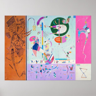 Kandinsky Verschiedene Teile Poster