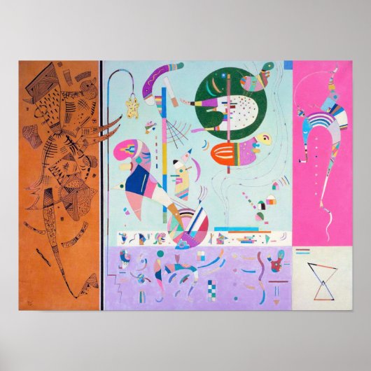 Kandinsky Verschiedene Teile Poster (Vorne)