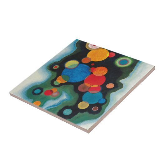 Kandinsky vertieft Impulse Abstraktes Öl auf Leinw Fliese (Seite)