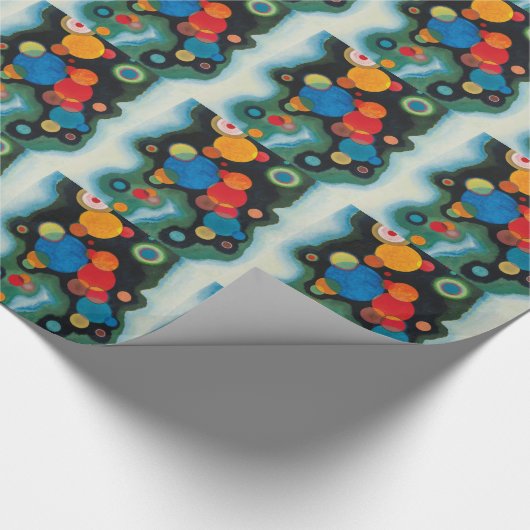 Kandinsky vertieft Impulse Abstraktes Öl auf Leinw Geschenkpapier (Ecke)