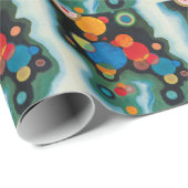 Kandinsky vertieft Impulse Abstraktes Öl auf Leinw Geschenkpapier (Rolleneckpunkt)