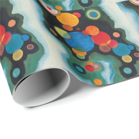 Kandinsky vertieft Impulse Abstraktes Öl auf Leinw Geschenkpapier (Rolleneckpunkt)