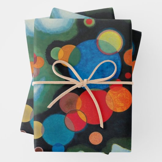 Kandinsky vertieft Impulse Abstraktes Öl auf Leinw Geschenkpapier Set (Beispiel)