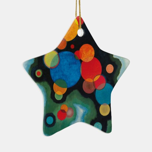 Kandinsky vertieft Impulse Abstraktes Öl auf Leinw Keramik Ornament (Rechts)