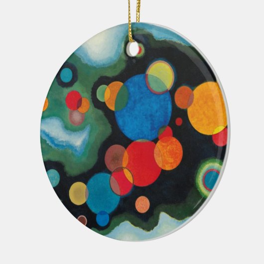 Kandinsky vertieft Impulse Abstraktes Öl auf Leinw Keramik Ornament (Links)