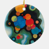 Kandinsky vertieft Impulse Abstraktes Öl auf Leinw Keramik Ornament (Hinten)