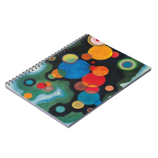 Kandinsky vertieft Impulse Abstraktes Öl auf Leinw Notizblock (Linke Seite)