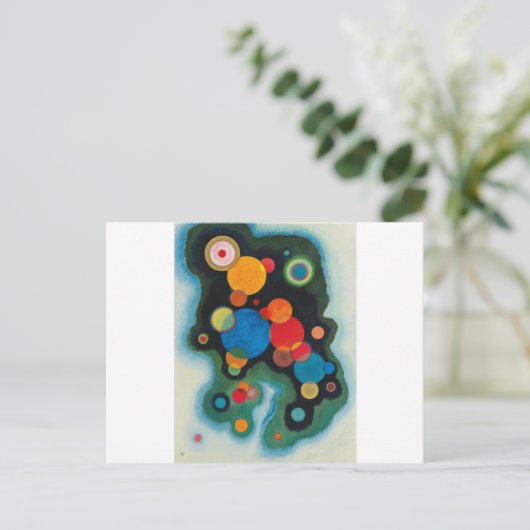Kandinsky vertieft Impulse Abstraktes Öl auf Leinw Postkarte (Stehend Vorderseite)