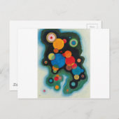 Kandinsky vertieft Impulse Abstraktes Öl auf Leinw Postkarte (Vorne/Hinten)