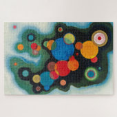 Kandinsky vertieft Impulse Abstraktes Öl auf Leinw Puzzle (Horizontal)