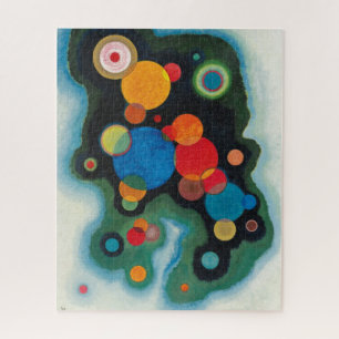 Kandinsky vertieft Impulse Abstraktes Öl auf Leinw Puzzle