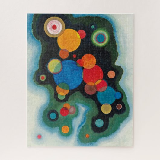 Kandinsky vertieft Impulse Abstraktes Öl auf Leinw Puzzle (Vertikal)