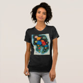Kandinsky vertieft Impulse Abstraktes Öl auf Leinw T-Shirt (Vorne ganz)