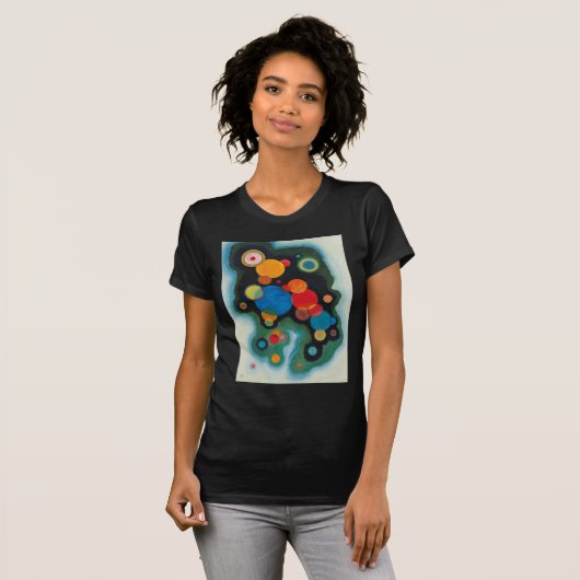 Kandinsky vertieft Impulse Abstraktes Öl auf Leinw T-Shirt (Vorne ganz)