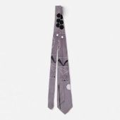 Kandinsky - Vier Teile, abstrakte Kunst, Krawatte (Rückseite)