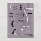 Kandinsky - Vier Teile, abstrakte Kunst, Postkarte (Vorderseite)