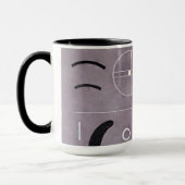 Kandinsky - Vier Teile, abstrakte Kunst, Tasse (Links)