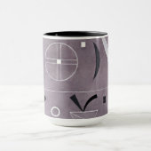 Kandinsky - Vier Teile, abstrakte Kunst, Tasse (Zentrum)