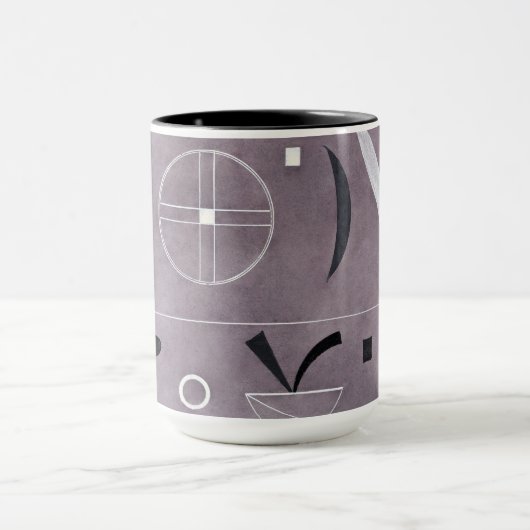 Kandinsky - Vier Teile, abstrakte Kunst, Tasse (Zentrum)
