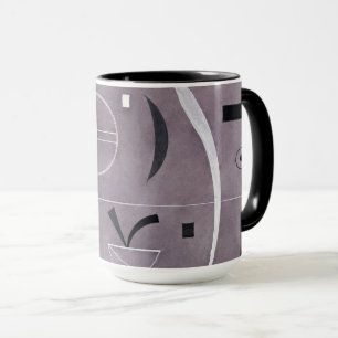 Kandinsky - Vier Teile, abstrakte Kunst, Tasse