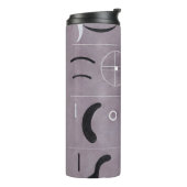 Kandinsky - Vier Teile, abstrakte Kunst, Thermosbecher (Nach links gedreht)