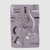 Kandinsky - vier Teile, Golfhandtuch (Vorderseite)