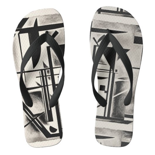 Kandinsky Vintage Gestaltung Badesandalen (Fußbett)