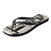 Kandinsky Vintage Gestaltung Badesandalen (Schrägansicht)