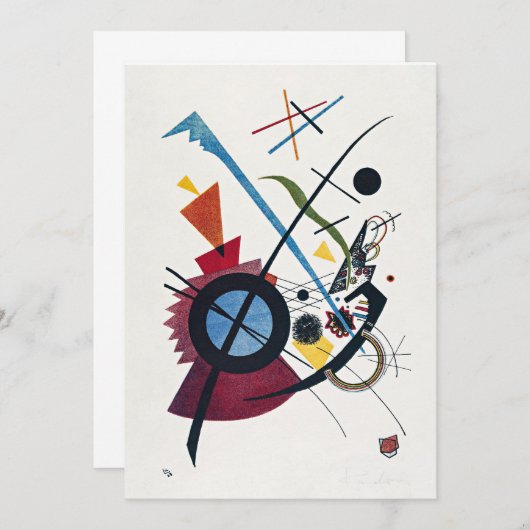 Kandinsky - Violet Einladung (Vorne/Hinten)