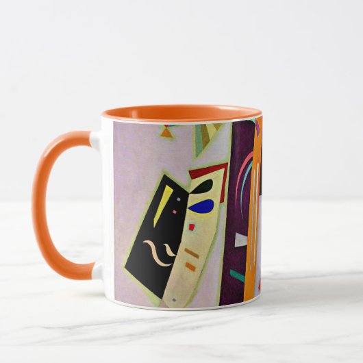 Kandinsky - Violet-Orange, beliebte Kunstwerke, Tasse (Links)